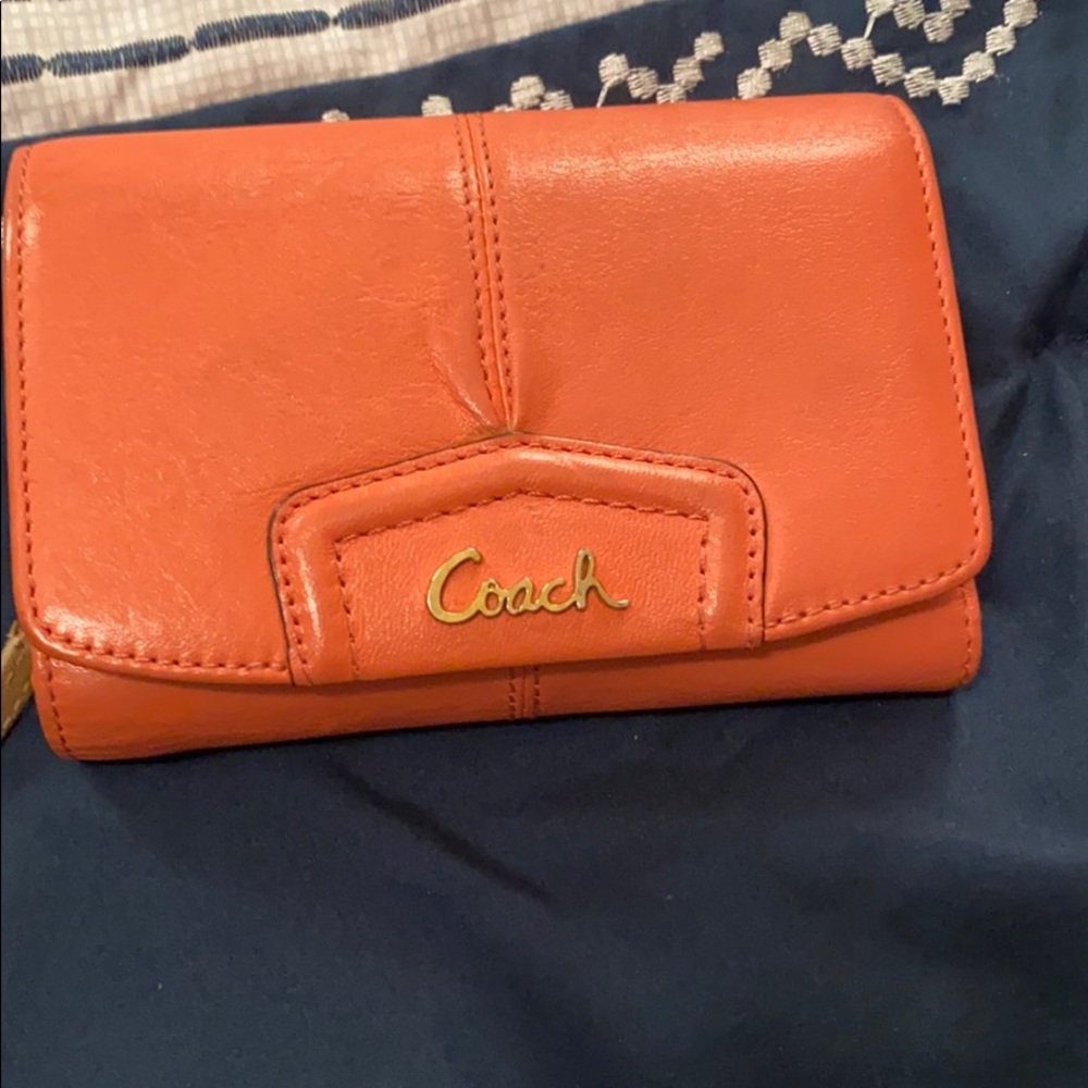 Coach tri fold wallet